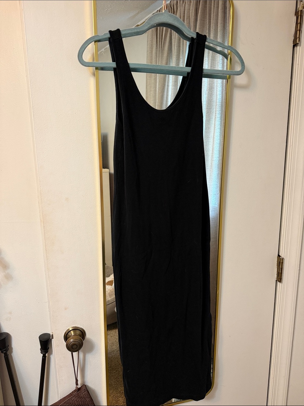 H&M Black Midi Tank Dress